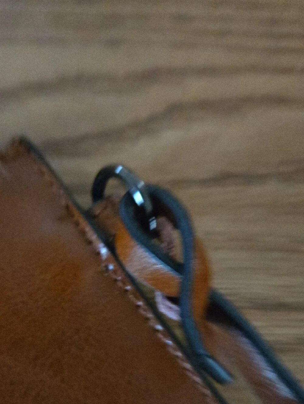 Leather Wrist Pouch - Brown